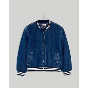 Madewell Denim Varsity Jacket / Small